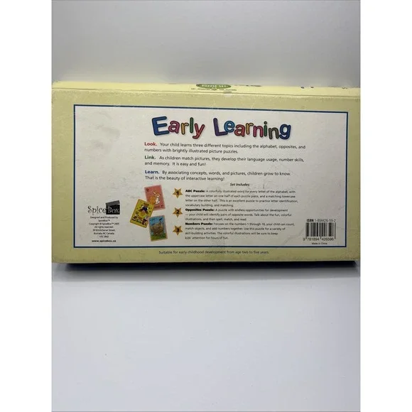 Easy Learning Flashcard Puzzles Language & Math Fun‎ Learning! Pre- Owned - Picture 3 of 10